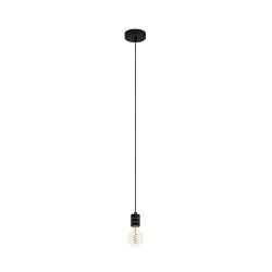 Suspension noir sans ampoule YORTH   E27 40W H1500