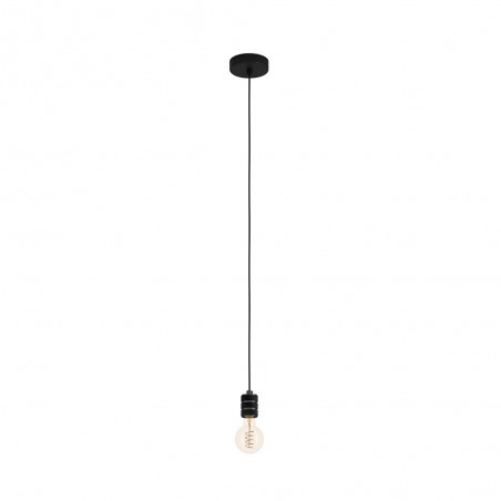 Suspension noir sans ampoule YORTH   E27 40W H1500