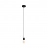 Suspension noir sans ampoule YORTH   E27 40W H1500