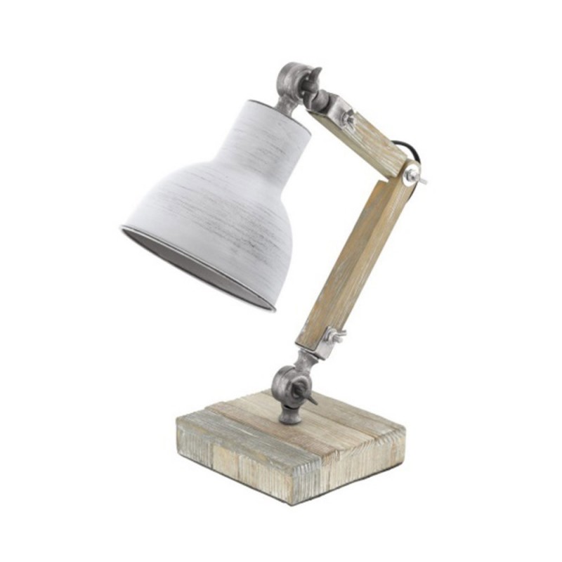 Lampe de bureau en bois blanc chaule STRINGSTONE27 40w max h430