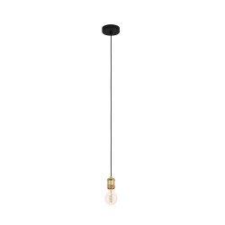 Suspension noir-brun sans ampoule YORTH   E27 40W H1500