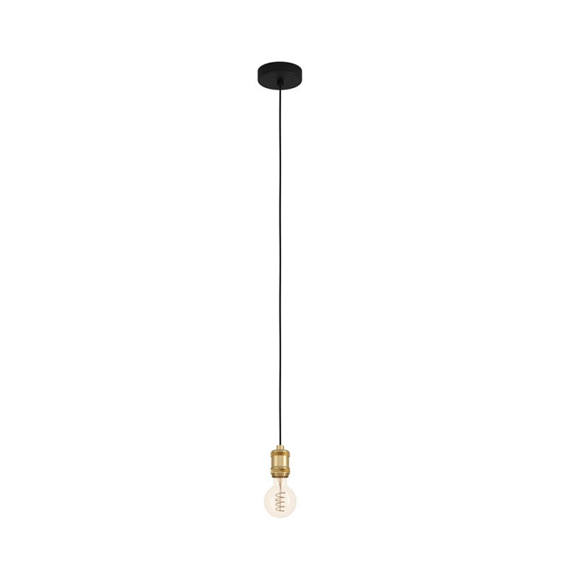 Suspension noir-brun sans ampoule YORTH   E27 40W H1500