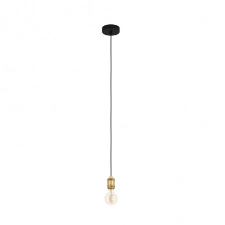 Suspension noir-brun sans ampoule YORTH   E27 40W H1500