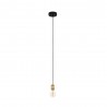 Suspension noir-brun sans ampoule YORTH   E27 40W H1500