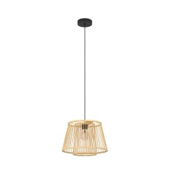 Suspension bois-nature E27 HYKEHAM40W D380 H110