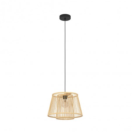 Suspension bois-nature E27 HYKEHAM40W D380 H110