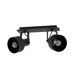 Spotnoir-acier 2*E27 CASIBAREh175 L385 220-240v