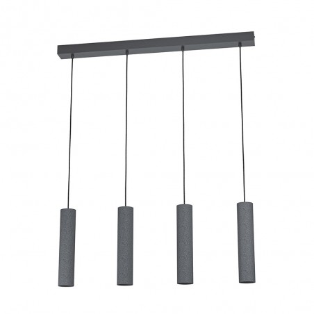 Suspension acier-noir MENTALONAH1500 L840 GU10 4X4.5W