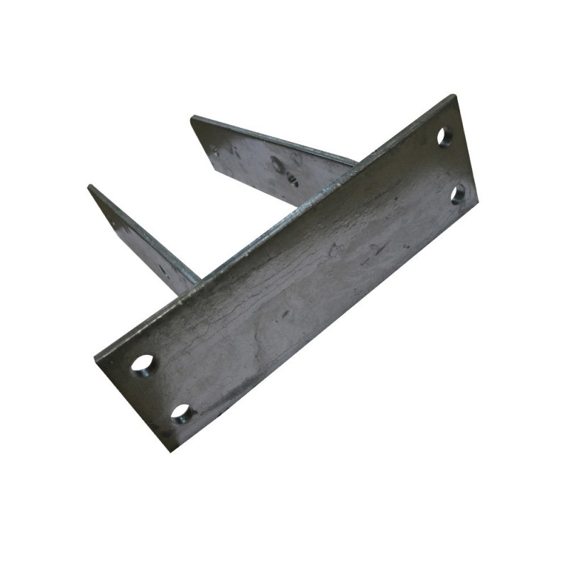 Ancre poteau à visser 91mm base 210x65x6mm