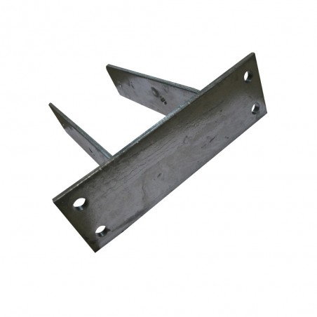 Ancre poteau à visser 91mm base 210x65x6mm