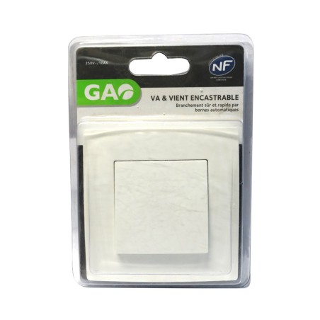 Va-et-vient FIJI bornes auto à encastrer NF uc10-60