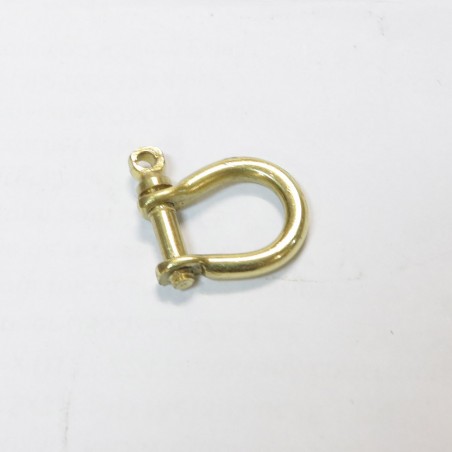 Manille lyre laiton verni 23x25cm