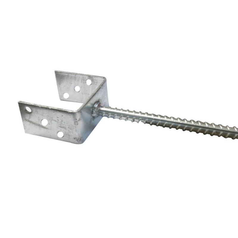 Pied de poteauU 101-400 avec bétonner