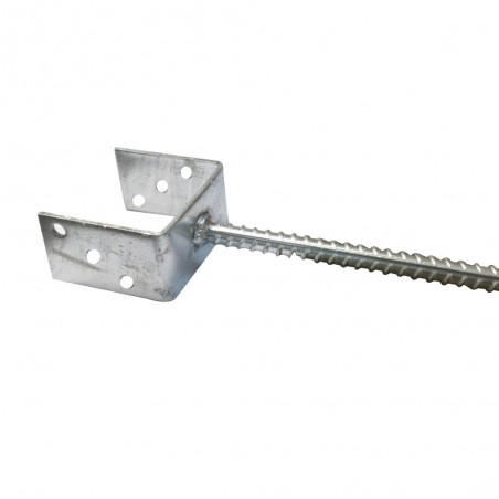 Pied de poteauU 101-400 avec bétonner