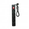 Bloc 5prises interrupteur 1.5m noir