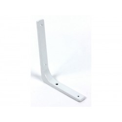 Equerre Moderne Acier Epoxy Blanc H.20 X P.25 Cm