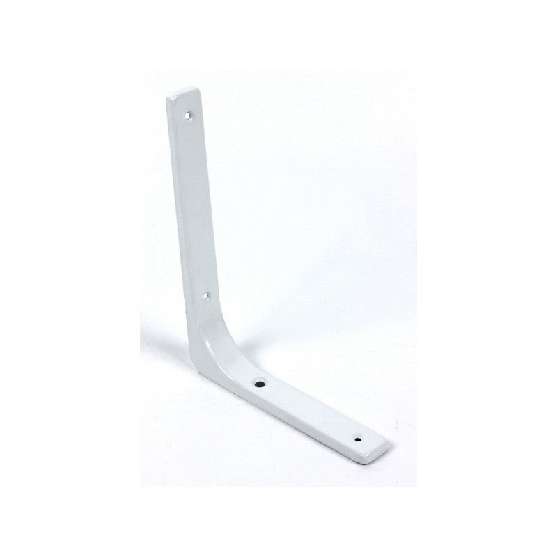 Equerre Moderne Acier Epoxy Blanc H.20 X P.25 Cm