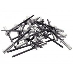 Lot de 50 Rivets Aluminium Diam.4.8 X H.14 Mm Rapid