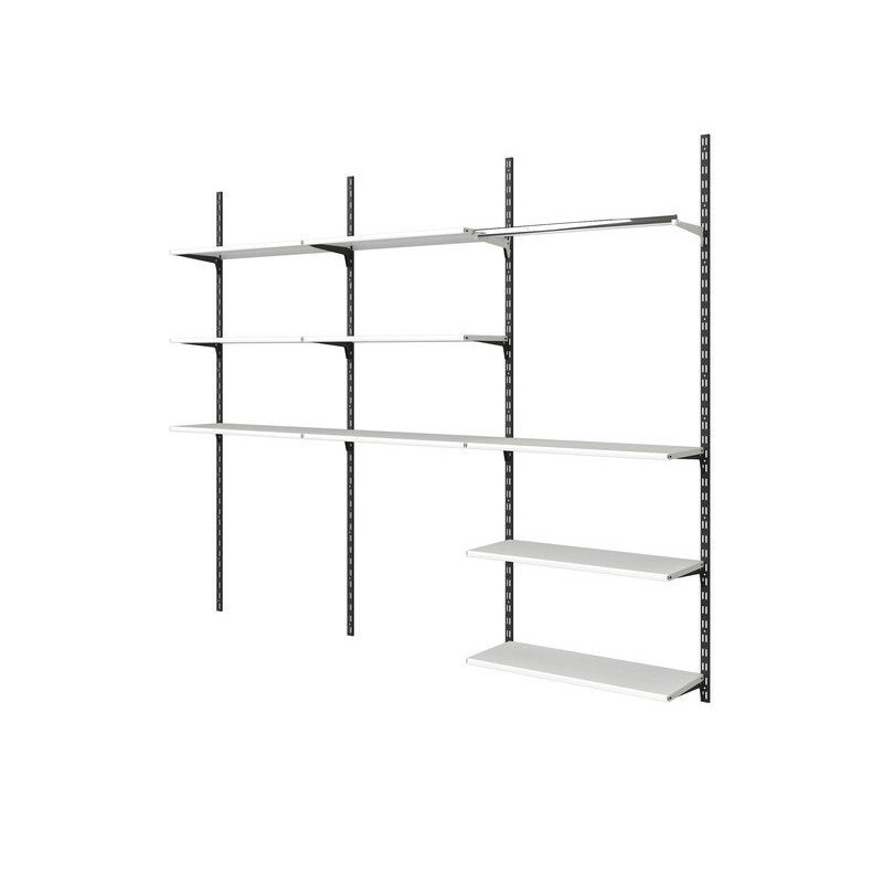 Crémaillère double acier H.200 Cm Entraxe 50 Mm