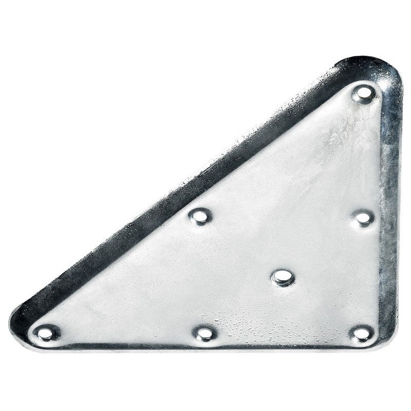 Plaque de montage triangulaire métal à visser H.221 X L.126 Mm