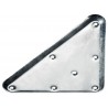 Plaque de montage triangulaire métal à visser H.221 X L.126 Mm