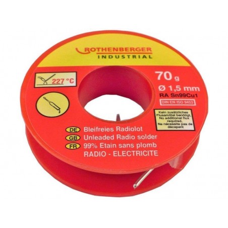 Bobine étain Radio 15 Mm 200 G. Rothenberger