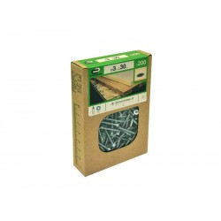 Lot de 200 Vis Acier Tête Fraisée Standers Diam.3 Mm X L.30 Mm