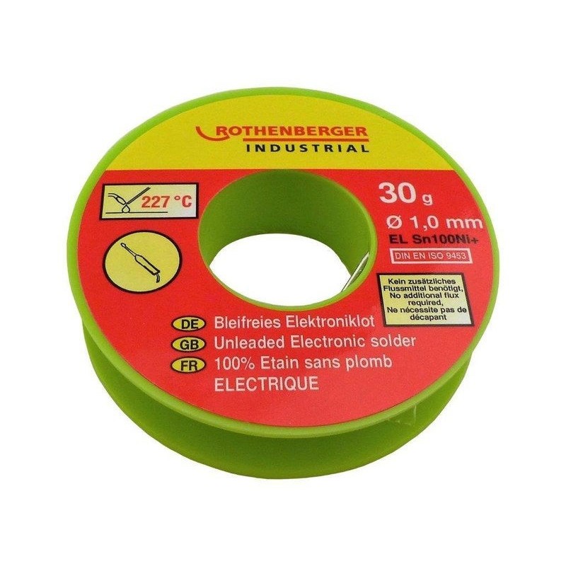 Bobine étain électronique 1 Mm 30 G. Rothenberger