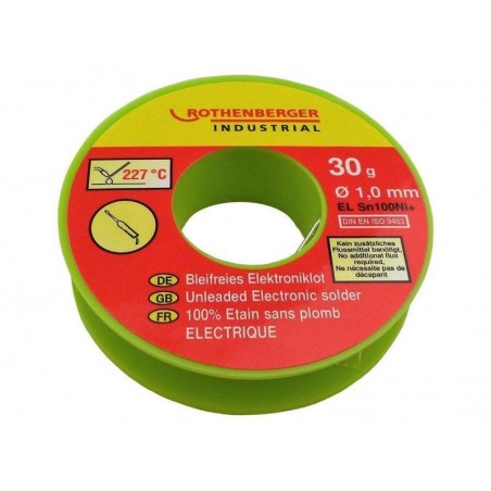 Bobine étain électronique 1 Mm 30 G. Rothenberger