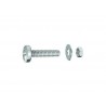 Lot de 20 Boulons Tête Cylindrique Acier Zingué L.12 X Diam.5 Mm Standers