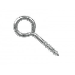 Lot de 20 Pitons à Visser Acier Zingué Diam.2.5 X L.10 Mm