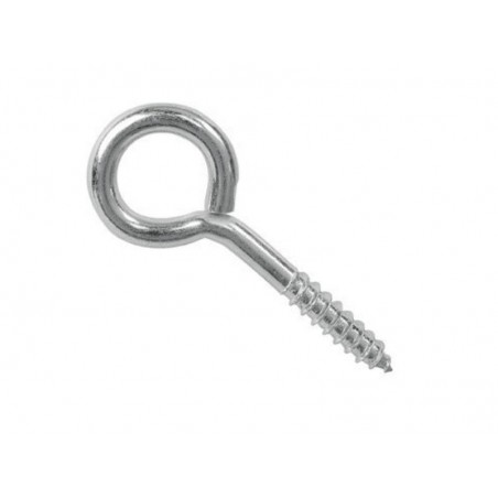 Lot de 20 Pitons à Visser Acier Zingué Diam.2.5 X L.10 Mm