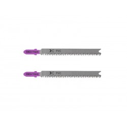 Lot de 2 lames pour plexiglass et pvc coupe droite 3-30 Mm