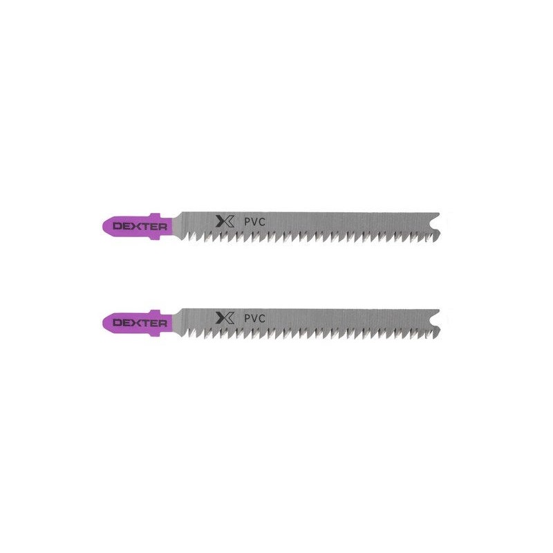 Lot de 2 lames pour plexiglass et pvc coupe droite 3-30 Mm