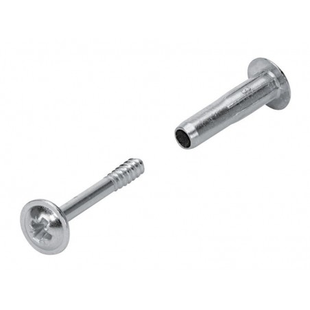 Lot de 10 Vis DAssemblage Acier Nickelé Hettich L.38 Mm