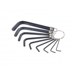 Jeu de 9 clés hexagonal contre-coudée 1.5 à 10 mm