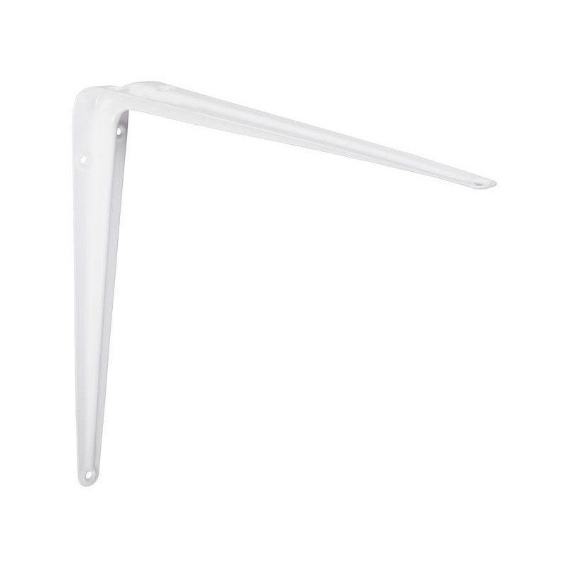 Equerre emboutie acier epoxy blanc H.35 X P.40 Cm