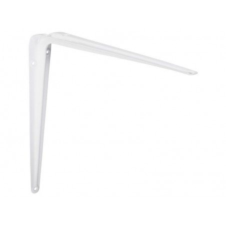 Equerre emboutie acier epoxy blanc H.35 X P.40 Cm