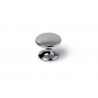 Lot de 4 Boutons De Meuble Rond Zamak Chromé H.27 X L.33 X P.33 Mm