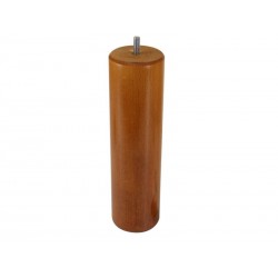 Pied Lit - Sommier Cylindrique Fixe HÃªtre Teinté Marron