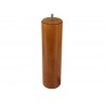 Pied Lit - Sommier Cylindrique Fixe HÃªtre Teinté Marron