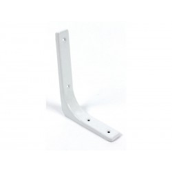 Equerre Moderne Acier Epoxy Blanc H.15 X P.20 Cm