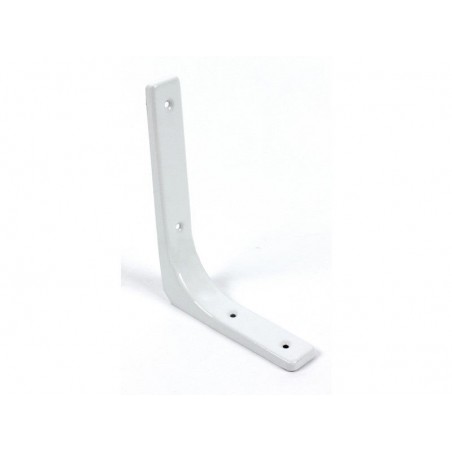 Equerre Moderne Acier Epoxy Blanc H.15 X P.20 Cm