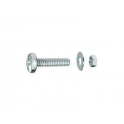 Lot de 25 Boulons Tête Cylindrique Acier Zingué L.16 X Diam.4 Mm Standers