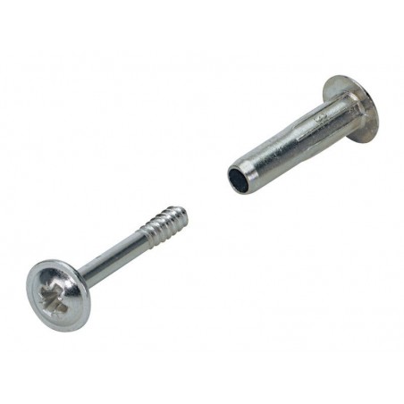 Lot de 10 Vis DAssemblage Acier Nickelé Hettich L.40 Mm