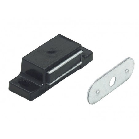 Lot de 4 Loqueteaux Magnétiques Plastique Hettich L.14.5 X L.45.3 Mm