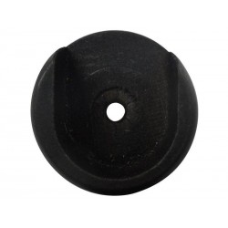 Lot de 2 naissances tringle à rideau Charme recup 28 mm noir mat INSPIRE