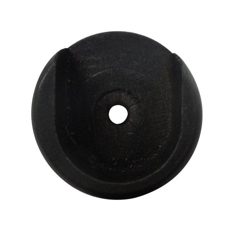 Lot de 2 naissances tringle à rideau Charme recup 28 mm noir mat INSPIRE