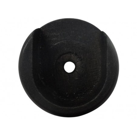 Lot de 2 naissances tringle à rideau Charme recup 28 mm noir mat INSPIRE