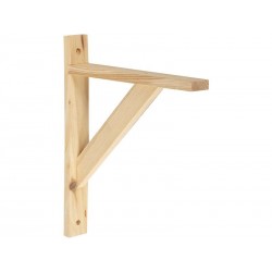 Equerre Solo Bois Brut Naturel H.23 X P.28 Cm